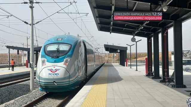 Kırklareli’de Çerkezköy‑Kapıkule Hızlı Tren Hattı’nın Açılış Töreni