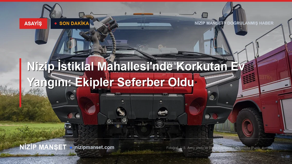 Nizip İstiklal Mahallesi'nde Korkutan Ev Yangını: Ekipler Seferber Oldu